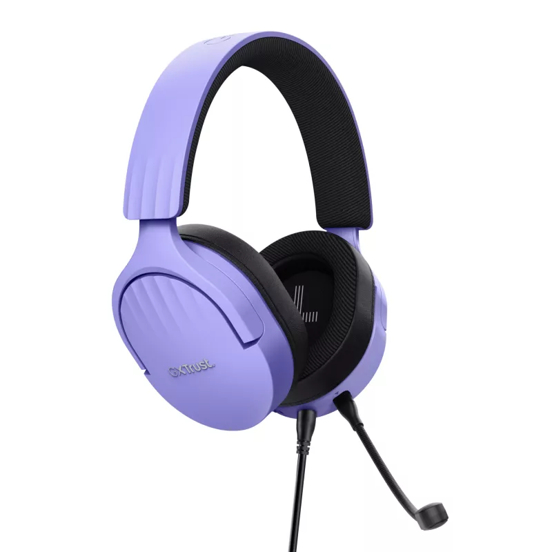 Trust GXT 489P FAYZO Ausinės Laidinės Antausinės Žaidimams Juodos, Violetinės