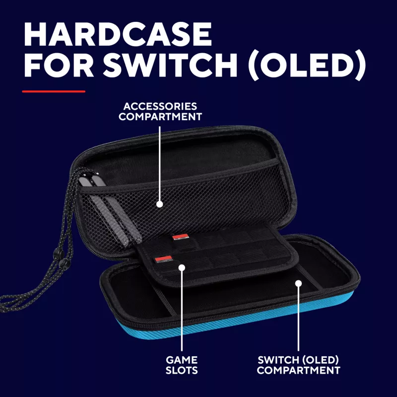 Trust GXT 1248S kietasis dėklas Nintendo Switch, juoda, mėlyna, raudona