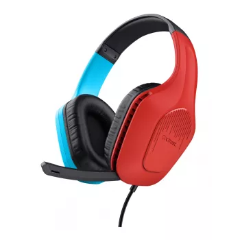 Trust GXT 416S Zirox ausinės laidinės žaidimams ant galvos juodos, žydros, raudonos
