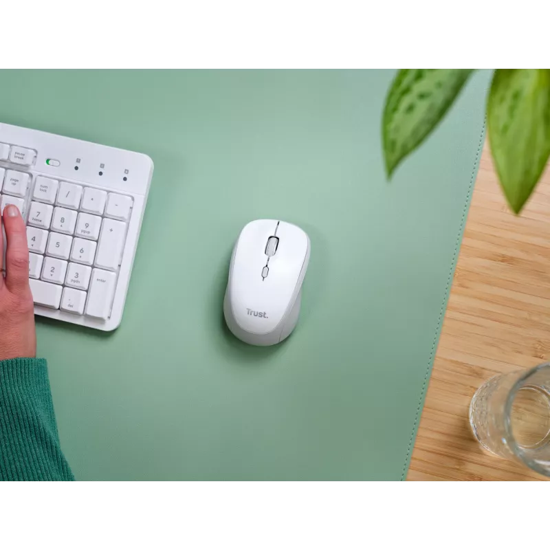 Trust Yvi+ pelė universali ambidekstrinė RF belaidė + Bluetooth optinė 1600 DPI