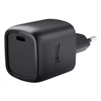 Trust Maxo 30W USB-C GaN įkroviklis, vidaus, greitasis įkrovimas, juodas