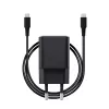 Įkroviklis TRUST Maxo ultra-mažas 65W GaN USB-C juodas su 2m kabeliu