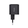 Įkroviklis TRUST Maxo ultra-mažas 65W GaN USB-C juodas su 2m kabeliu