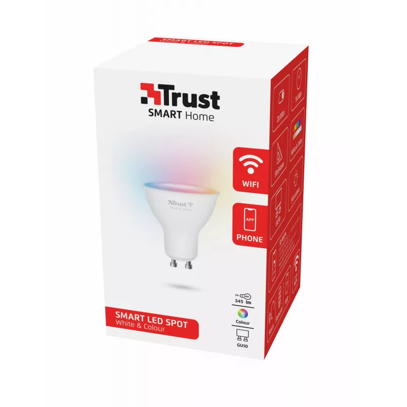 Išmanioji lemputė Trust 71279 Wi-Fi balta 50x50x54 mm GU10