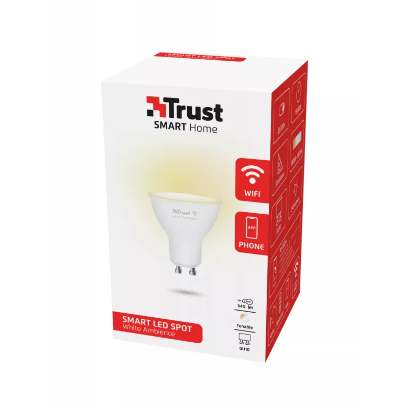 Trust 71283 išmanioji LED lemputė GU10 baltas apšvietimas Wi-Fi