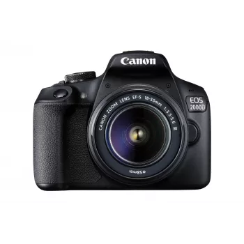 Canon EOS 2000D BK 18-55 IS + SB130 +16GB EU26 veidrodinis fotoaparato rinkinys 24.1 MP CMOS 6000 x 4000 pikselių juoda