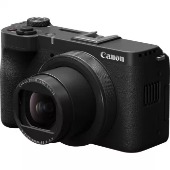 Kompaktiška kamera Canon PowerShot V1 Premium Vlogger Kit — 22,3 MP, 1/4 colio CMOS, 4K UHD, 3,1x optinis priartinimas, 3 colių lietimui jautrus ekranas, Juoda