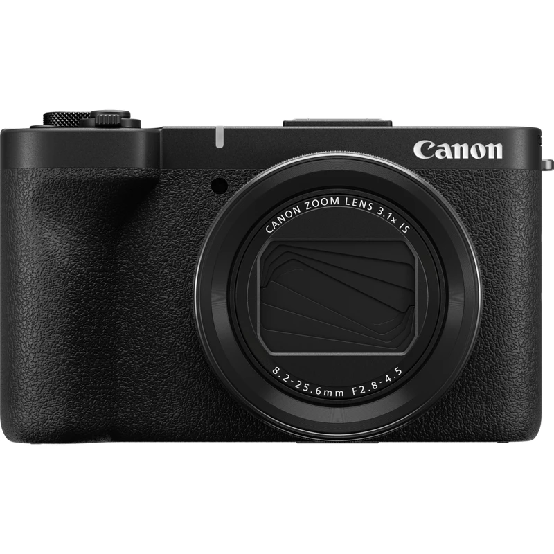 Kompaktiška kamera Canon PowerShot V1 Premium Vlogger Kit — 22,3 MP, 1/4 colio CMOS, 4K UHD, 3,1x optinis priartinimas, 3 colių lietimui jautrus ekranas, Juoda