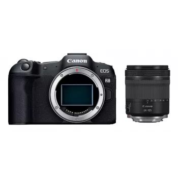 Canon EOS R8 + RF 24-105mm F4-7.1 IS STM veidrodinis fotoaparatas 24.2 MP CMOS 6000 x 4000 pikselių Juoda