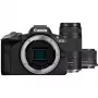 Canon EOS R50 beveidrodis fotoaparatas su RF-S 18-45mm ir RF 75-300mm objektyvais (rinkinys)
