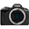 Canon EOS R50 beveidrodis fotoaparatas su RF-S 18-45mm ir RF 75-300mm objektyvais (rinkinys)
