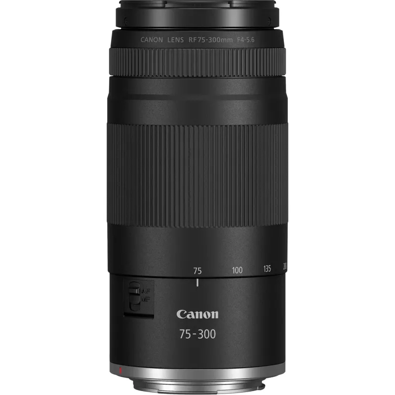 Canon EOS R50 beveidrodis fotoaparatas su RF-S 18-45mm ir RF 75-300mm objektyvais (rinkinys)