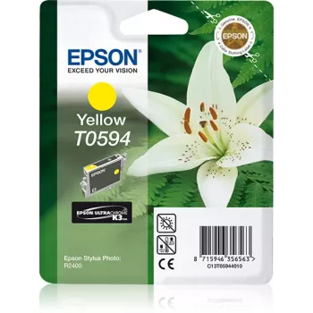 Epson T0594 UltraChrome K3 geltonas pigmentinis rašalas (vienetinis paketas)
