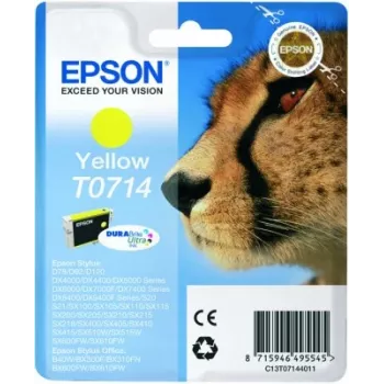 Epson Cheetah Singlepack Yellow T0714 DURABrite Ultra rašalas