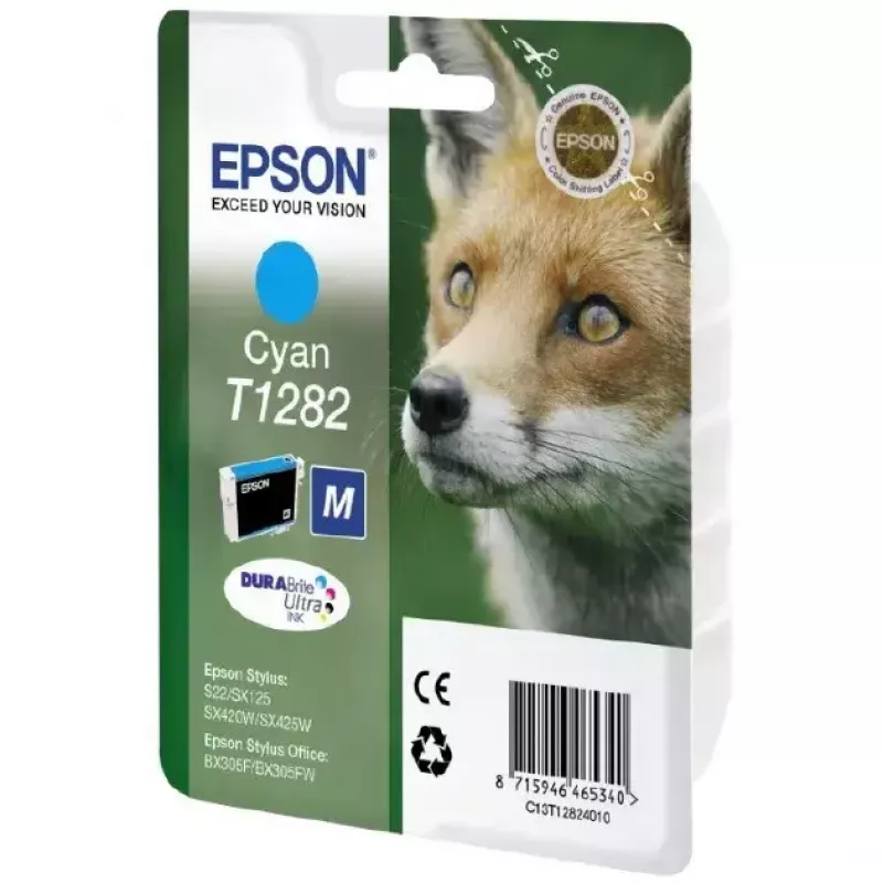 Epson Fox Singlepack Cyan T1282 DURABrite Ultra rašalo kasetė