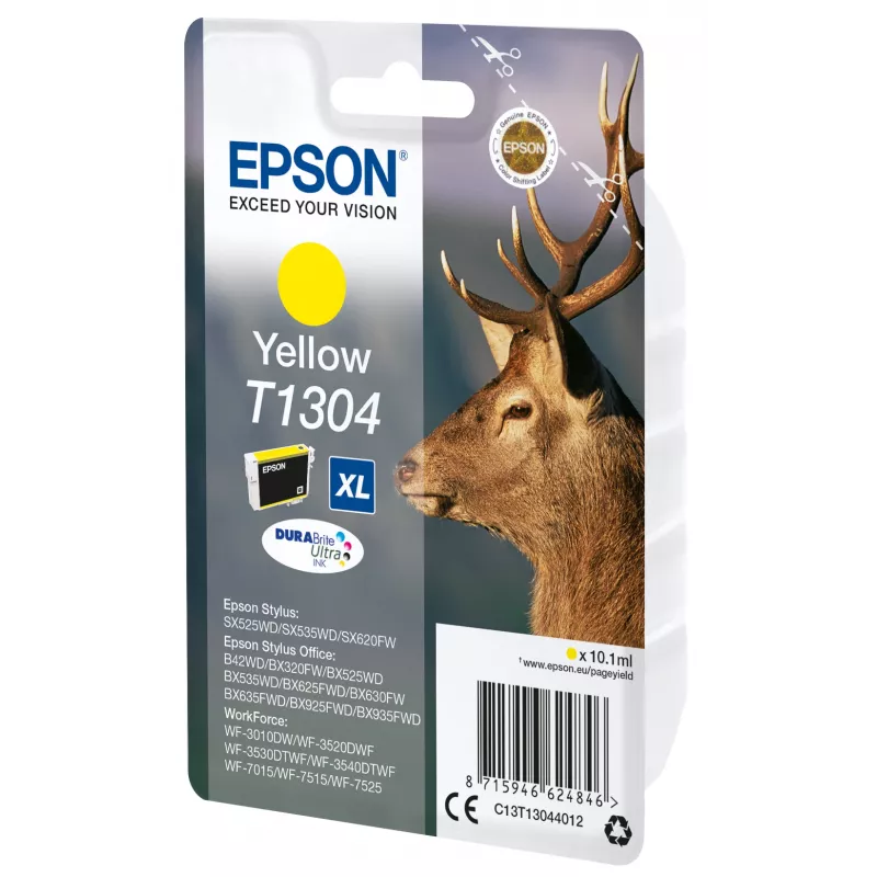 Epson Stag Singlepack Geltona T1304 DURABrite Ultra rašalas