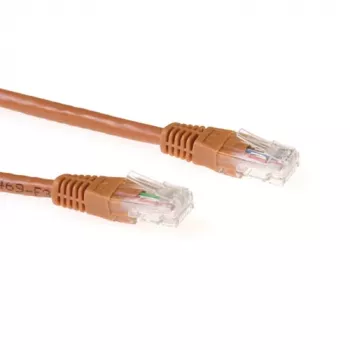ACT Brown 1,5 m U/UTP CAT6A pataisos laidas su RJ45 jungtimis