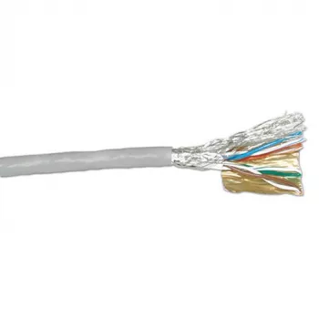Laidas ACT CAT 6A S/FTP PVC montažinis 305 m pilkas
