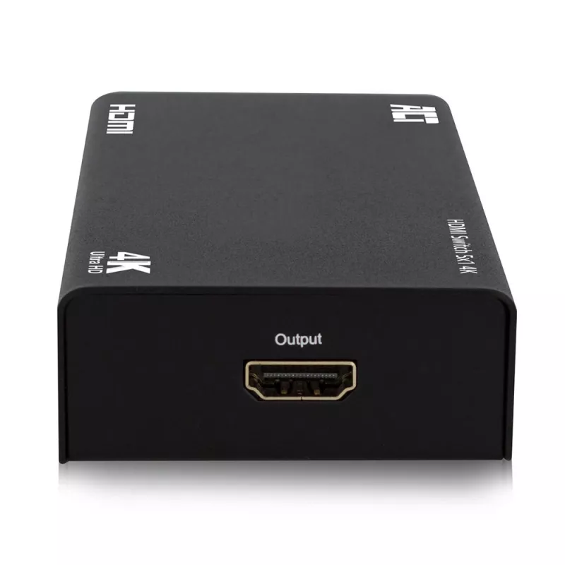 ACT AC7840 5x1 HDMI jungiklis, 3D ir 4K palaikymas, juodas