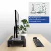 ACT monitor stovas itin platus su stalčiumi, reguliuojamas aukštis, laisvai pastatomas, 10 kg, 81,3 cm (32 colių), aukščio reguliavimas, juodas