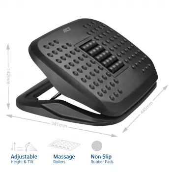 ACT ergonominė reguliuojamo aukščio pakoja su masažiniais volais