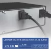 Maitinimo paskirstymo įrenginys ACT PD3004 19 colių C14 IEC60320 su 8 F tipo lizdais, 3 m H05VV-F 3G1.0, 230 V 10 A