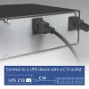Ilgintuvas ACT PD3155 — 3 m laidas, 9 kištukiniai lizdai (E tipas), 250 V, 16 A, 4000 W, vidaus montavimui, juoda/raudona