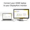 ACT AC7536 vaizdo kabelio adapteris 0,24 m HDMI + USB DisplayPort juodas