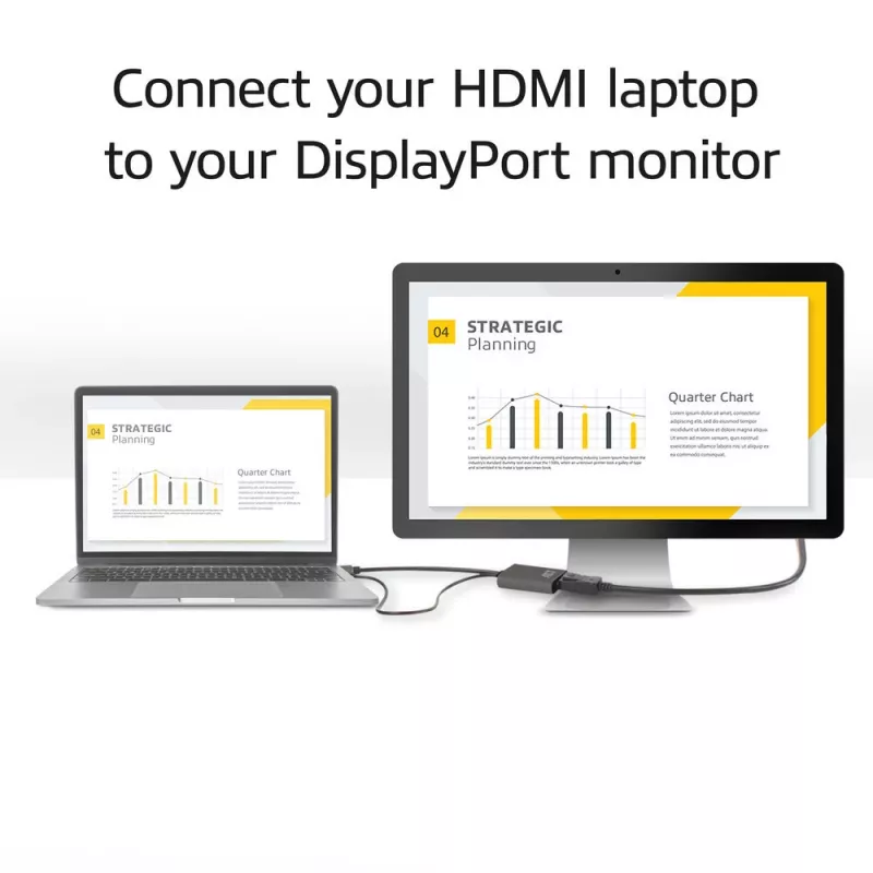 ACT AC7536 vaizdo kabelio adapteris 0,24 m HDMI + USB DisplayPort juodas