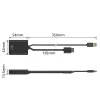 ACT AC7536 vaizdo kabelio adapteris 0,24 m HDMI + USB DisplayPort juodas
