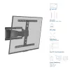 Pilno judesio TV sieninis laikiklis ACT AC8357 43–90 colių ekranams, VESA 100x200–600x400, pakreipimas -15°–3°, pasukimas ±30°, maks. apkrova 50 kg, itin plonas