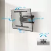 Pilno judesio TV sieninis laikiklis ACT AC8357 43–90 colių ekranams, VESA 100x200–600x400, pakreipimas -15°–3°, pasukimas ±30°, maks. apkrova 50 kg, itin plonas