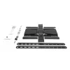 Pilno judesio TV sieninis laikiklis ACT AC8357 43–90 colių ekranams, VESA 100x200–600x400, pakreipimas -15°–3°, pasukimas ±30°, maks. apkrova 50 kg, itin plonas