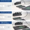 ACT AC2480 stalinis rozetinis blokas su 3 F tipo lizdais, 30W Power Delivery, USB Type-C/A prievadais, 1.5 m kabeliu