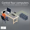 ACT 4 prievadų DisplayPort KVM jungiklis 4K@60Hz
