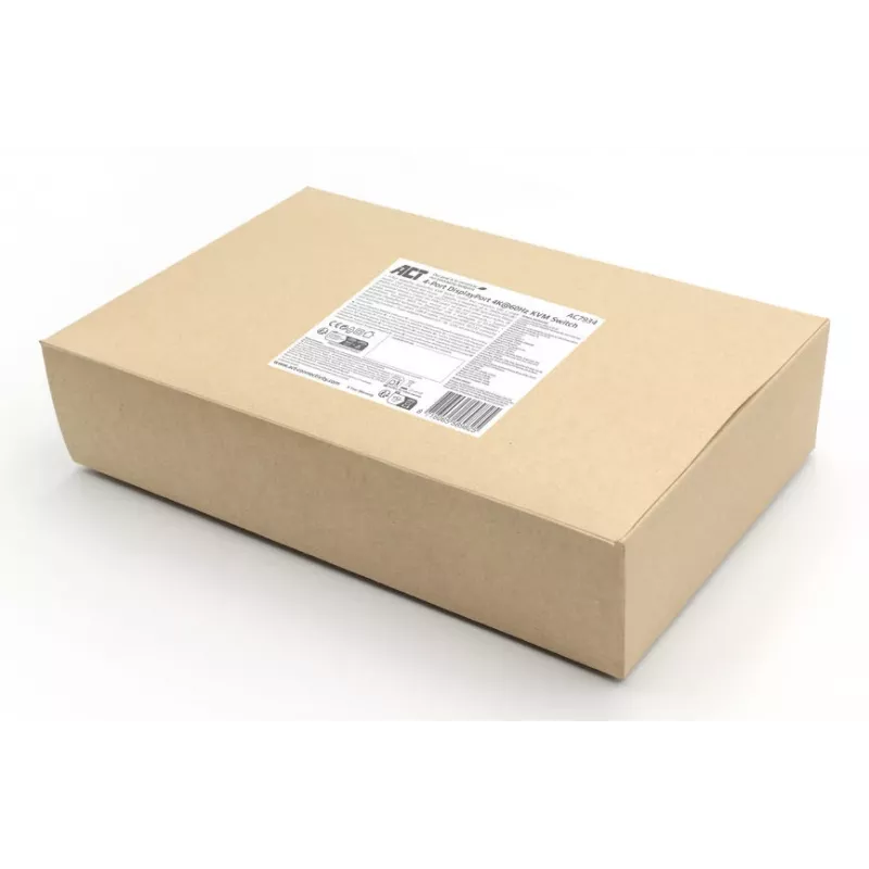 ACT 4 prievadų DisplayPort KVM jungiklis 4K@60Hz