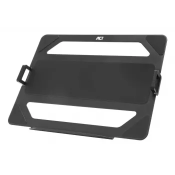 ACT Universal laptop padėklas monitoriaus rankenoms, Juodas, Plienas, 29,5 cm (11,6 col.), 43,9 cm (17,3 col.), 9 kg, 75 x 75 mm
