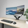 ACT Universal laptop padėklas monitoriaus rankenoms, Juodas, Plienas, 29,5 cm (11,6 col.), 43,9 cm (17,3 col.), 9 kg, 75 x 75 mm