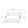 ACT Universal laptop padėklas monitoriaus rankenoms, Juodas, Plienas, 29,5 cm (11,6 col.), 43,9 cm (17,3 col.), 9 kg, 75 x 75 mm