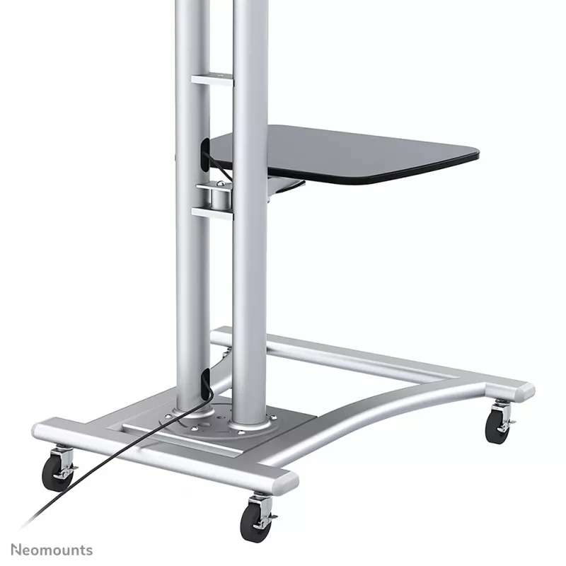 Neomounts PLASMA-M1800E mobilus grindinis stovas televizoriui 27-70 colių, sidabrinis
