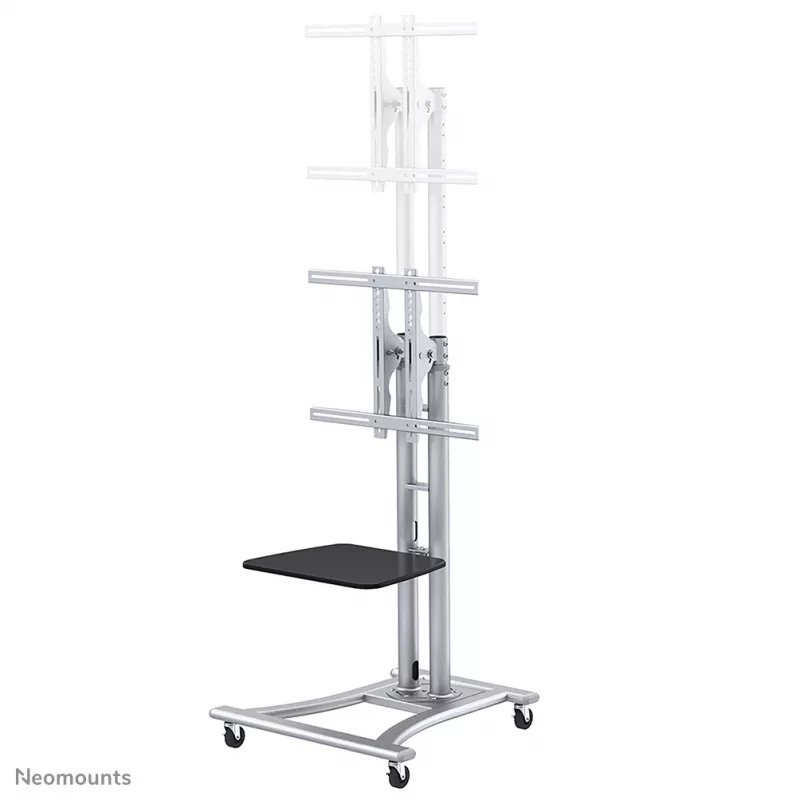 Neomounts PLASMA-M1800E mobilus grindinis stovas televizoriui 27-70 colių, sidabrinis