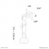 Neomounts FPMA-D025SILVER monitoriaus ranka 10-30 colių - pasukama