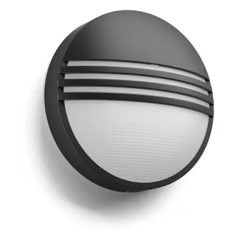 Philips myGarden 172963016 LED 6W lauko sieninis šviestuvas, nekeičiamas šviesos šaltinis, juodas/ baltas, dervos korpusas, 214×78 mm