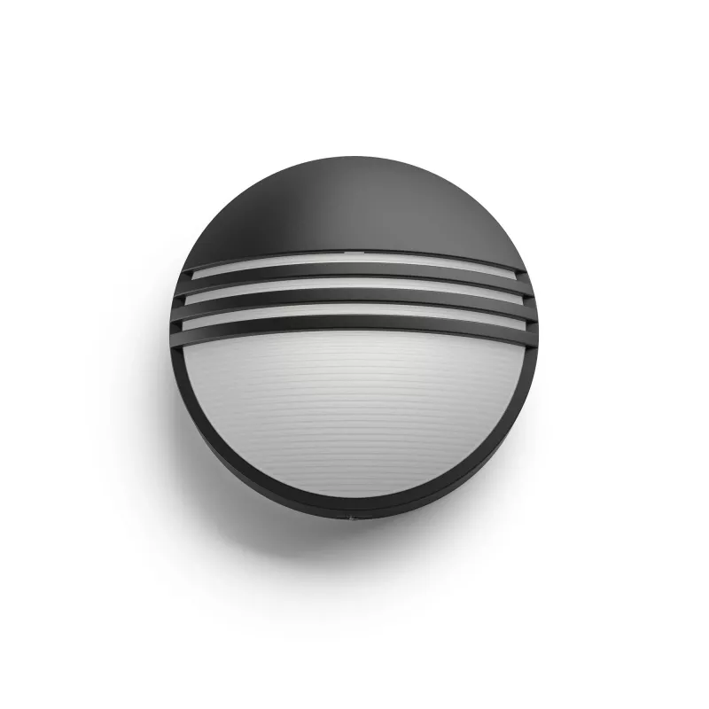 Philips myGarden 172963016 LED 6W lauko sieninis šviestuvas, nekeičiamas šviesos šaltinis, juodas/ baltas, dervos korpusas, 214×78 mm