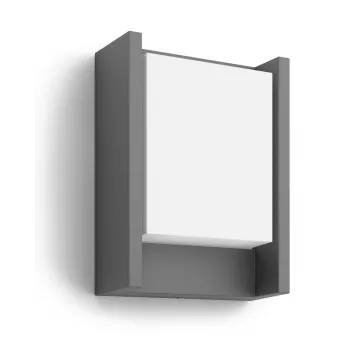 Philips myGarden Arbour lauko sieninis šviestuvas su LED 6W, aliuminis, juodas, 220–240V, 75×166×166 mm