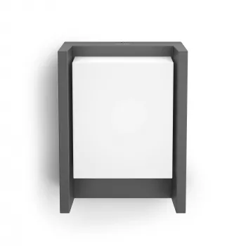 Philips myGarden Arbour lauko sieninis šviestuvas su LED 6W, aliuminis, juodas, 220–240V, 75×166×166 mm