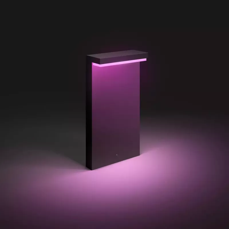 Philips Hue White and colour ambience Nyro Outdoor pedestal LED juodas