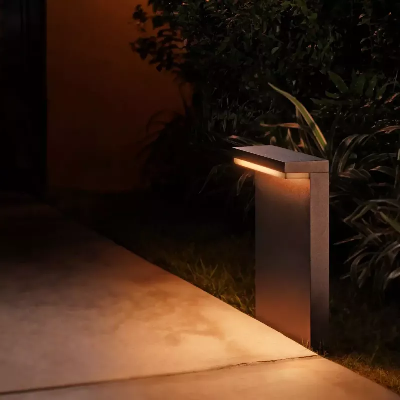 Philips Hue White and colour ambience Nyro Outdoor pedestal LED juodas