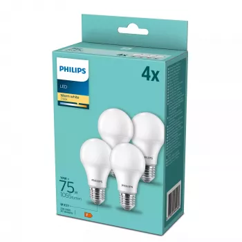 Philips LED lemputė 10,5W E27 šilta balta 2700K