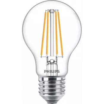 Philips LED filamentinė lempa E27, 3 vnt., 8,5 W (atitinka 75 W), 2700 K
